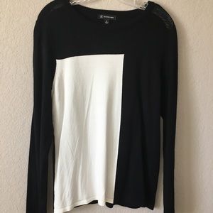 I-N-C Black n White top
